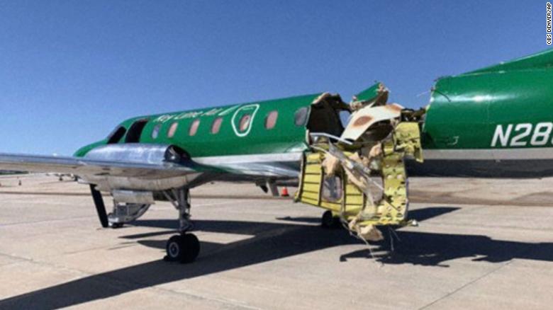 Plane Lands Safely After Almost Being Cut In Half In Midair Collision