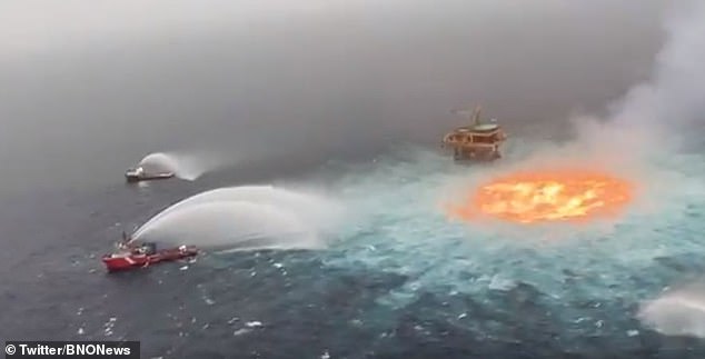 Oil Company Blames Gas Leak For Fire On Ocean's Surface In Gulf Of Mexico