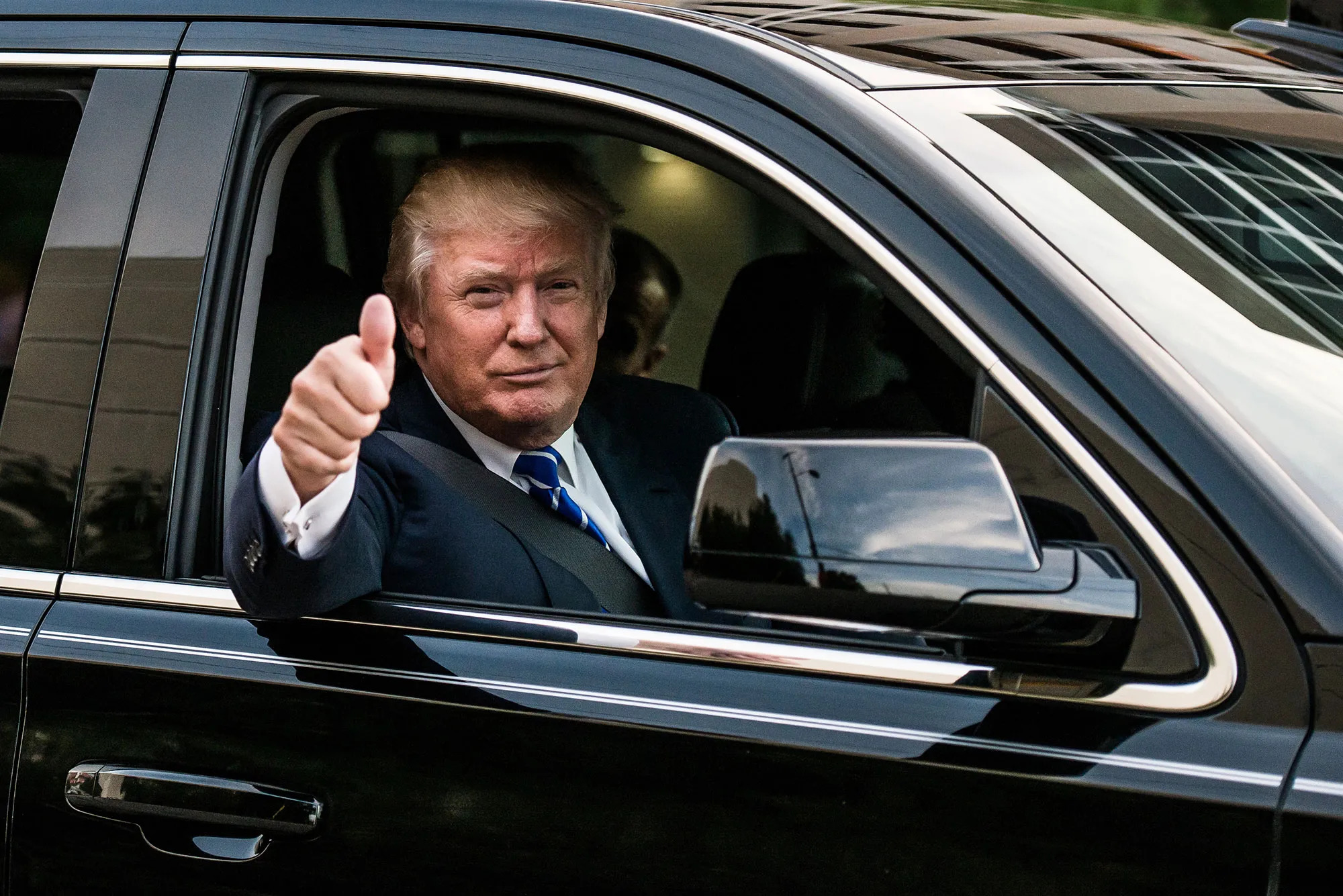 Trump makes his first visit to Capitol Hill since the January 6th riot